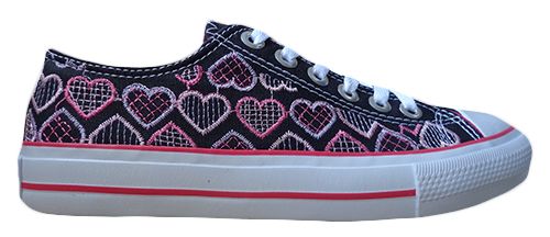 Tênis All Star Preto e Rosa MOD:10541