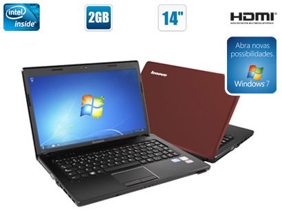 Notebook Lenovo G470 c/ Intel® Inside® B800 - 2GB 320GB LED